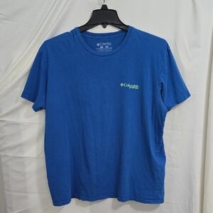 Columbia PFG Mens XL Blue Tee w/ Graphics